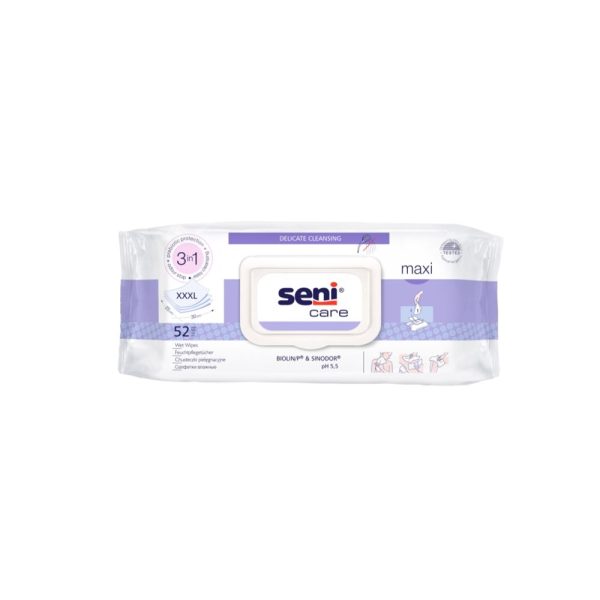 Toalhetes Seni Care Maxi 3 em 1 (52 un.)